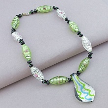 картинка Бусы Муранское стекло Чешский хрусталь 47 см от магазина Wolves