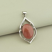 картинка Кулон Сердолик 45x25мм от магазина Wolves