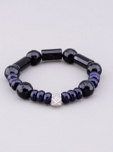 картинка Браслет 'SUNSTONES' Агат Каирская ночь 18 см от магазина Wolves