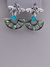 картинка Серьги 'Juleeze' Фианит (родий) от магазина Wolves