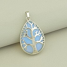 картинка Кулон Лунный камень 40x23мм от магазина Wolves