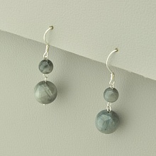 картинка Серьги 'SUNSTONES' Орлинный глаз Серебро(925) от магазина Wolves