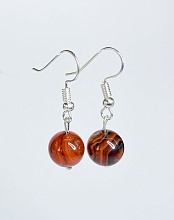 картинка Элитные Серьги Агат (медный) №2 от магазина Wolves