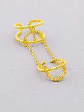 картинка Кольцо 'FJ' Сrystal Бижутерный сплав от магазина Wolves