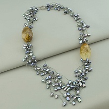 картинка Бусы Жемчуг Халцедон 67 см от магазина Wolves