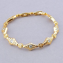 картинка Браслет 'XUPING' Фианит 17 см (позолота 18к) от магазина Wolves