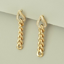 картинка Серьги 'XUPING' Фианит (позолота 18к) от магазина Wolves