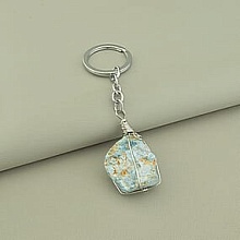 картинка Брелок Ларимар Апатит 120х30мм от магазина Wolves