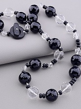 картинка Бусы Агат Горный хрусталь 65 см от магазина Wolves