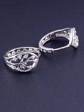 картинка Серьги 'XUPING' Фианит (родий) от магазина Wolves