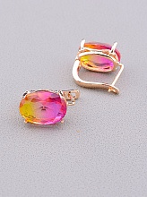 картинка Серьги 'Pataya' Фианит  (позолота 18к) от магазина Wolves