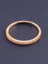 картинка Кольцо Фианит  (позолота 18к) от магазина Wolves