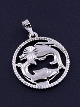 картинка Кулон Рыбы 'XUPING' (родий) от магазина Wolves