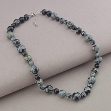 картинка Бусы на замке из обсидиана SUNSTONES от магазина Wolves