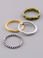 картинка Кольцо 'FJ'  Бижутерный сплав от магазина Wolves