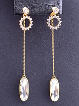 картинка Серьги Swarovski 'XUPING' (позолота 18к) от магазина Wolves