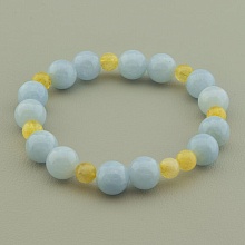 картинка Браслет 'SUNSTONES' Цитрин Кварц 18 см от магазина Wolves