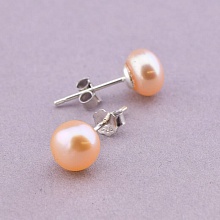 картинка Серьги 'SUNSTONES' Жемчуг Серебро(925) от магазина Wolves