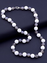 картинка Бусы 'SUNSTONES' Агат Кахолонг 50 см от магазина Wolves