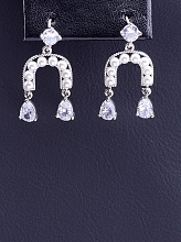 картинка Серьги 'XUPING' Майорка (родий) от магазина Wolves