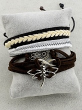 картинка Браслет Эко кожа 17 см от магазина Wolves