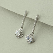 картинка Серьги 'XUPING' Фианит (родий) от магазина Wolves