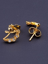 картинка Серьги 'XUPING' Фианит (позолота 18к) от магазина Wolves