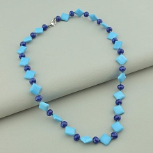 картинка Бусы 'SUNSTONES' Бирюза Чешский хрусталь 47 см от магазина Wolves