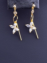 картинка Серьги 'XUPING' Фианит  (позолота 18к) от магазина Wolves