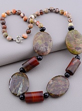 картинка Бусы Яшма Сердолик 65 см от магазина Wolves