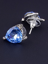 картинка Серьги 'Juleeze' Фианит (родий) от магазина Wolves