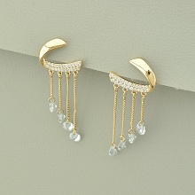 картинка Серьги 'XUPING' Фианит  (позолота 18к) от магазина Wolves