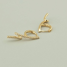 картинка Серьги 'XUPING' Фианит (позолота 18к) от магазина Wolves