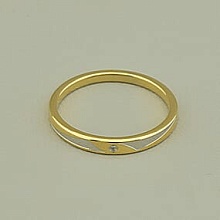 картинка Кольцо 'XUPING' Фианит (позолота-родий) от магазина Wolves