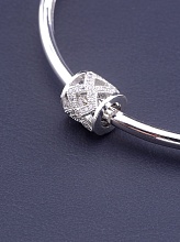 картинка Шарм Фианит 9х8 (родий) от магазина Wolves