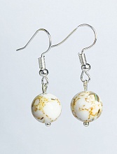 картинка Элитные Серьги Варисцит (белый) №2 от магазина Wolves