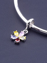 картинка Шарм Фианит 24х10 (родий) от магазина Wolves