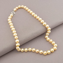 картинка Бусы 'SUNSTONES' Жемчуг Серебро(925) 46 см от магазина Wolves