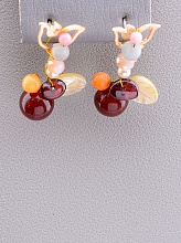 картинка Серьги 'Hand Made' Агат Бижутерный сплав5 4 г от магазина Wolves