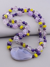 картинка Бусы Агат Аметист Пренит 100 см от магазина Wolves