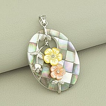 картинка Кулон Перламутр 50x35мм от магазина Wolves