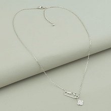 картинка Подвеска 'Saiya' Фианит 42 см (родий) от магазина Wolves