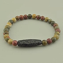 картинка Браслет 'SUNSTONES' Яшма Лава 18 см от магазина Wolves