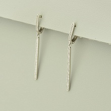 картинка Серьги 'XUPING' Фианит (родий) от магазина Wolves