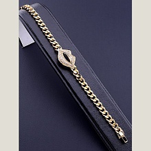 картинка Браслет 'XUPING' Фианит 18 см (позолота 18к) от магазина Wolves