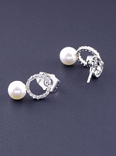 картинка Серьги 'XUPING' Майорка (родий) от магазина Wolves