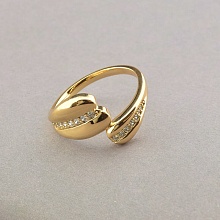 картинка Кольцо 'XUPING' Фианит (позолота 18к) от магазина Wolves