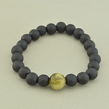 картинка Браслет 'SUNSTONES' Шунгит Турмалин 17 см от магазина Wolves