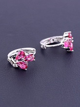 картинка Серьги 'XUPING' Фианит (родий) от магазина Wolves