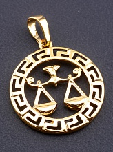 картинка Кулон Весы 'XUPING' (позолота 18к) от магазина Wolves